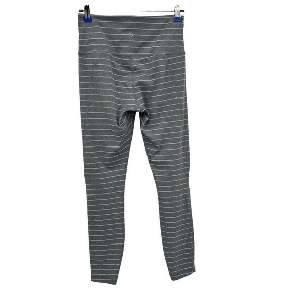 Athleta Leggings Gray White Striped Size XS - Picture 5 of 7